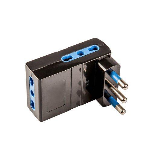 Adattatore elettrico tripla presa salvaspazio Nero PP2352 1