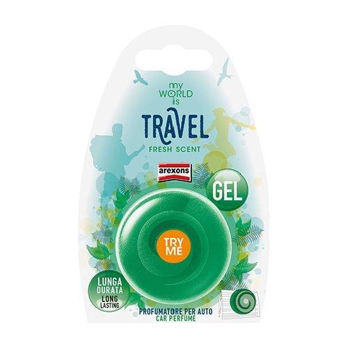 Arexons Profumatore auto bocchette ventilazione Travel Fresh MY WORLD IS Verde scuro 1409