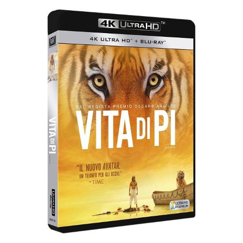 Warner Entertainment Blu Ray 4K Vita di Pi (Blu Ray 4K Ultra Hd+Blu Ray) - Ang Lee 20619
