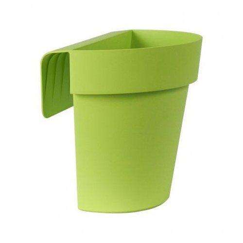 Euro 3 Plast Vaso balconetta appendibile UP verde acido (25x20x23 cm) 2988 86