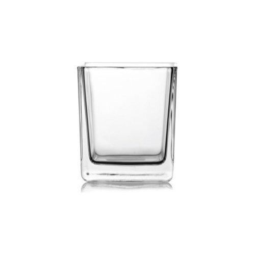 Cve Vaso Vetro (6x6x6cm) Cubo Trasparente