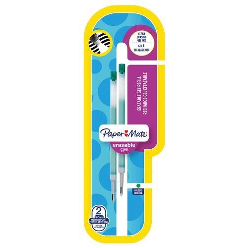 Paper Mate Set refill penne cancellabili Erasable 2 pz tratto Medio - 0,7 mm Ink Verde gel 1984521