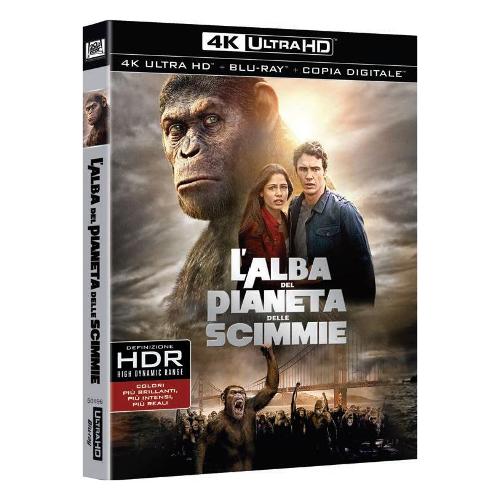 Warner Entertainment Blu Ray 4K Alba Del Pianeta Delle Scimmie (Blu Ray 4K Ultra Hd+Blu Ray) - Rupert Wyatt 1000651303