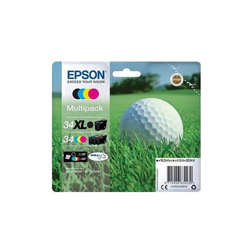Epson Set cartucce stampante Serie Pallina da Golf DURABRITE ULTRA Multipack T34 Xl C13T34794020