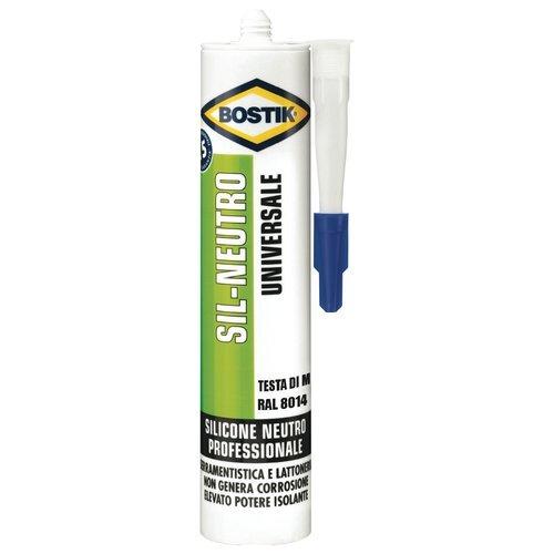 Uhu Bostik Silicone neutro universale testa di moro tubo cartuccia 300 ml D2663
