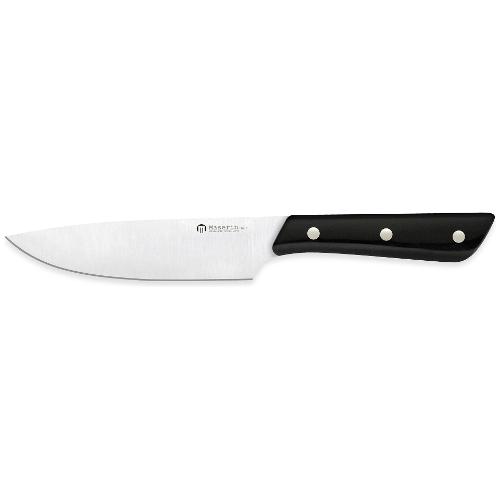 Coltellerie Maserin Coltello cucina lama(16cm) Inox MEDITERRANEO Nero e Cromo 2220 16POM