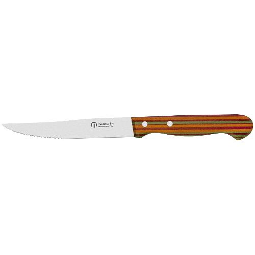 Coltellerie Maserin Set coltelli bistecca Inox 6 pz lama dentata 11 cm PIOPPO Arancio 0BA634211