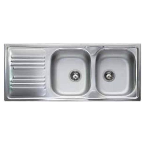 Apell Lavello 2 vasche (116x50cm) ATMOSFERA Inox Prelucidato TM1162ILPC