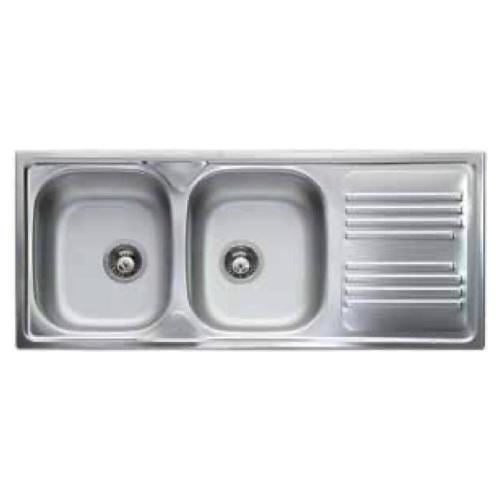 Apell Lavello 2 vasche (116x50cm) ATMOSFERA Inox Prelucidato TM1162IRPC