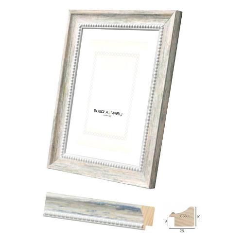 Bubola & Naibo Cornice legno (30x40cm) COUNTRY SOLEDAD Bianco striato anticato 6550 04 11