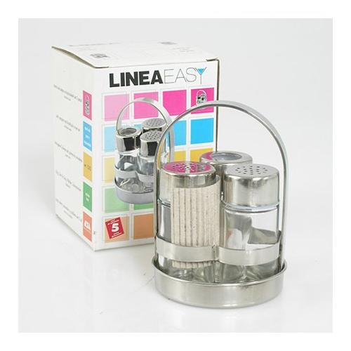 Ilsa Porta spezie con porta stuzzicadenti Cromo lucido 1252000