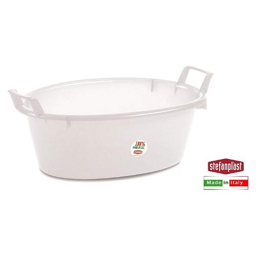 Bacinella In Plastica Ovale Con 2 Manici Diam.60cm Colore Azzurro Lt. - EA  Commerce srl