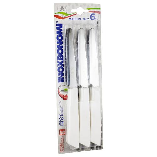 Coltellerie Inox Bonomi Set coltelli 6 pz Bianco 30006BSC