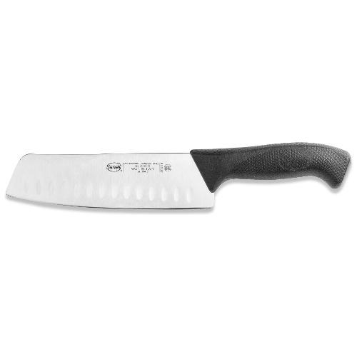 Coltellerie Sanelli Coltello santoku lama(18cm) Inox SKIN Nero e Cromo 315218