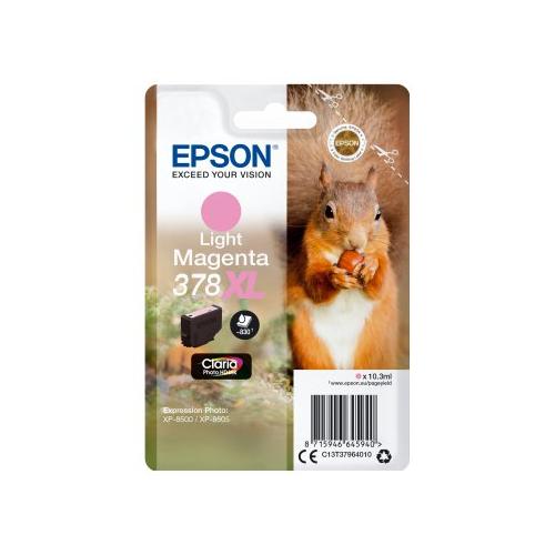 Epson Cartuccia stampante Serie Scoiattolo Magenta chiaro CLARIA 378 Xl C13T37964020
