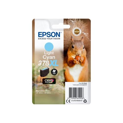 Epson Cartuccia stampante Serie Scoiattolo Ciano chiaro CLARIA 378 Xl C13T37954020
