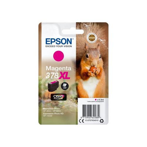 Epson Cartuccia stampante Serie Scoiattolo Magenta CLARIA 378 Xl C13T37934020