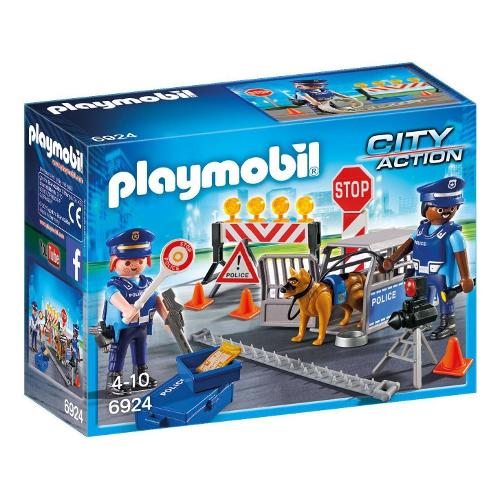 Playmobil Posto di Blocco ( 48 pz ) POLIZIA 4-10a 6924