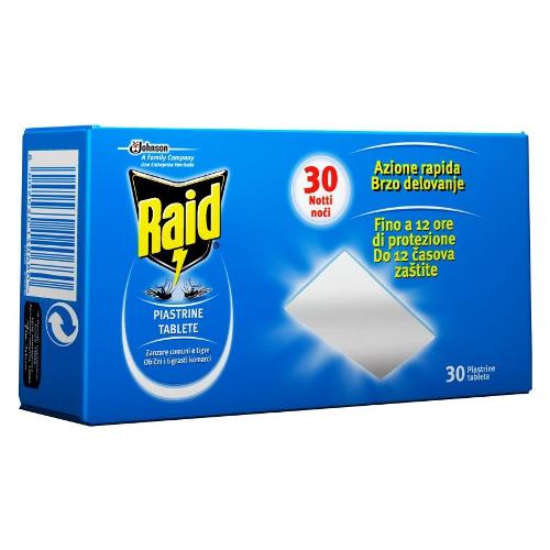 Raid Insetticida ricambio piastrine Zanzare W609774