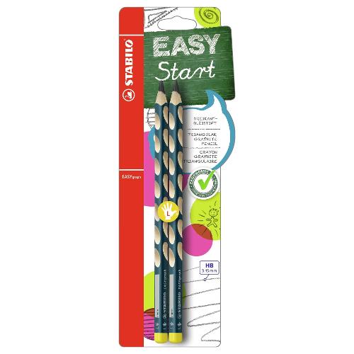 Stabilo Set matite grafite gradazione HB sezione triangolare 2 pz per mancini EASYGRAPH B 39888 10