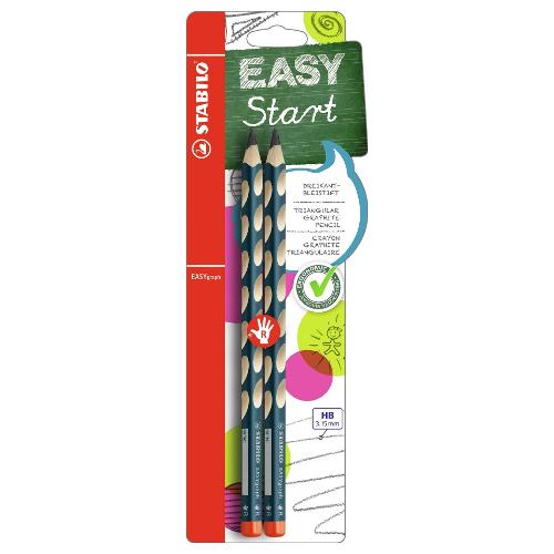 Stabilo Set matite grafite gradazione HB sezione triangolare 2 pz EASYGRAPH B 39890 10