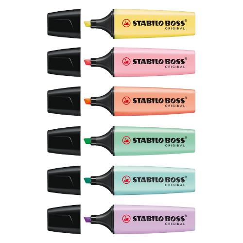 Stabilo Set evidenziatori BOSS ORIGINAL Colori assortiti pastel 70 6 2 Blister 6 pz