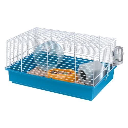 Ferplast Gabbia roditori Criceti 9 Azzurro e Bianco 57009070 (46x29,5x23 cm)