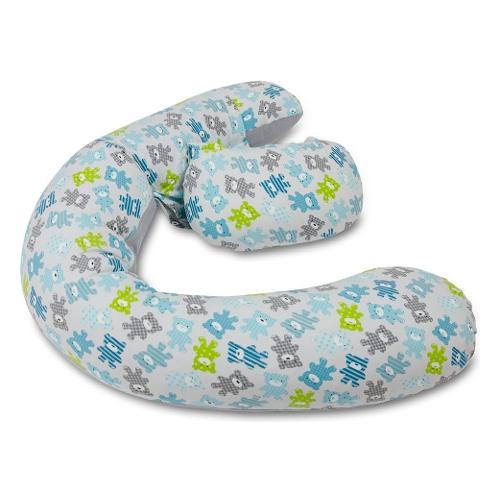Baby Idea Cuscino gravidanza con supporto lombare POLLY Orsi azzurri 5801 Oraz