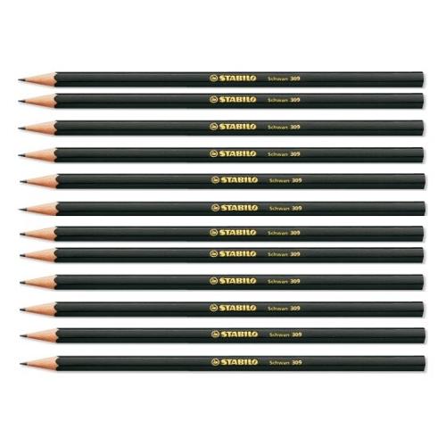 12 matite in grafite hb