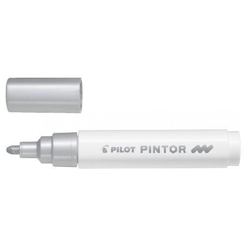 Pilot Pennarello indelebile Argento tratto Medio - 1,4 mm PINTOR 3802258
