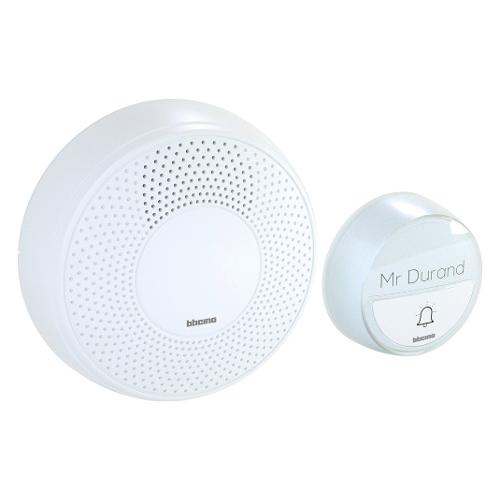 Bticino Kit Pulsante e Suoneria Campanello senza fili COMFORT Bianco 393014D