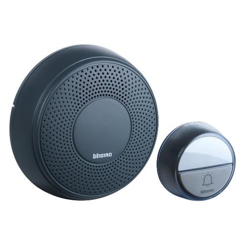 Bticino Kit Pulsante e Suoneria Campanello senza fili COMFORT Antracite 393014G