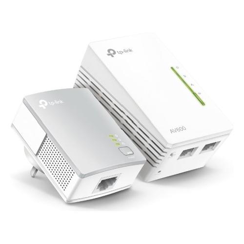 Tp Link Power line Kit AV600 White e Silver TL WPA4221 KIT