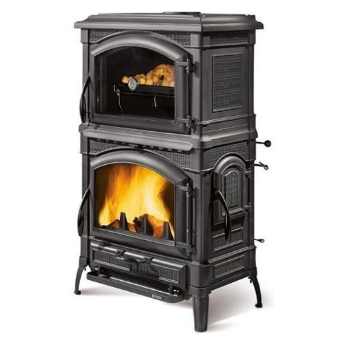 Nordica Stufa legna 9,7kW ISOTTA FORNO EVO Antracite 4 stelle 7119104