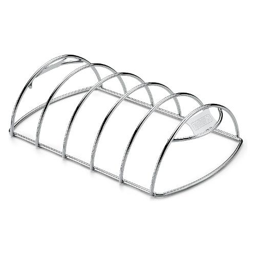 Weber Griglia barbecue supporto cottura costine inox (33,5x20,3x8,9cm) 6605