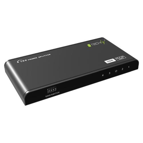 Techly Splitter HDMI 4K Uhd 4 porte IDATA HDMI2 4K4HDR