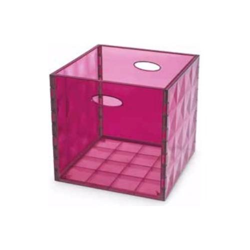 Domoliving Contenitore (31x31x30cm) CRYSTALBOX Porpora CRI3011