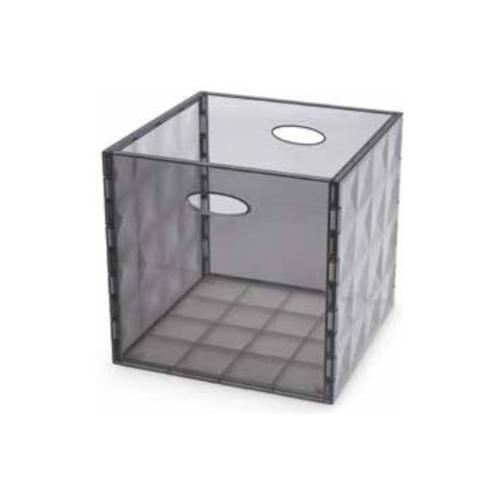 Domoliving Contenitore (31x31x30cm) CRYSTALBOX Grigio fumo CRI3010