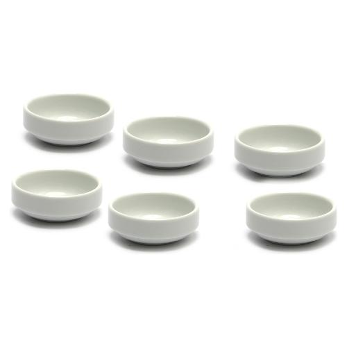 Cme Set coppette Porcellana 6 pz (6x2cm) JUST WHITE Bianco