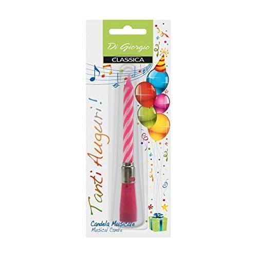 Cereria Di Giorgio Candela compleanno Musicale (12,5cm) Rosa 711 10