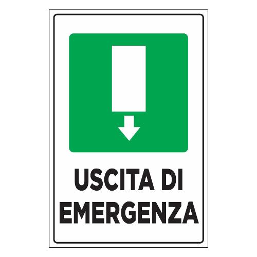 Oreca Cartello segnaletico uscita di emergenza (20x30 cm) 0085834 00