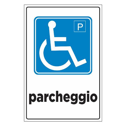 Oreca Cartello segnaletico parcheggio riservato disabili (20x30 cm) 0085812 00
