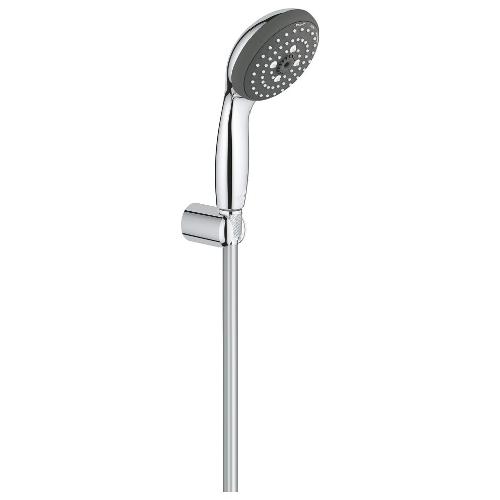 Grohe Set doccetta 3 funzioni flessibile e supporto VITALIO Start 100 3F Cromo starlight 27957000