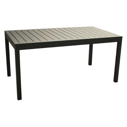 Amicasa Tavolo da esterno alluminio MILOS Allungabile Antracite (202-263x100x75cm) LS ET 15