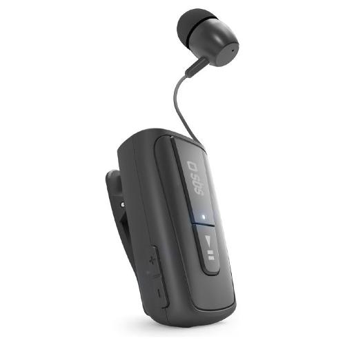Sbs Auricolari microfono bluetooth MULTIPOINT Roller Clip Black TEROLLCLIPBTK