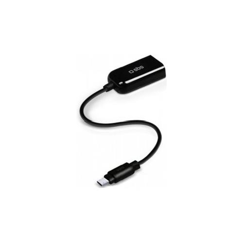 Sbs Cavo adattatore Otg Micro Usb Black 0,15m TE0UCD90K