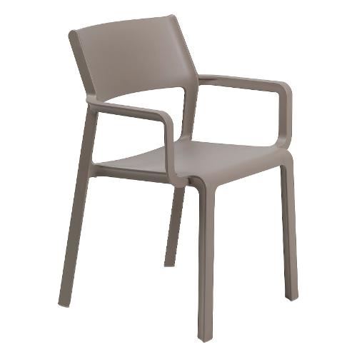 Nardi Sedia con braccioli polipropilene TRILL Armchair Tortora 40250 10 000