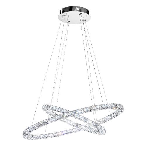 Eglo Sospensione TONERIA Cromo (90x67x150cm) 93946 2 luci - LED - Max 56,1W