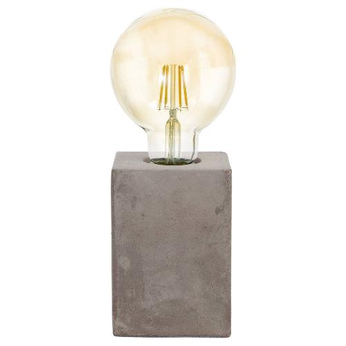 Eglo Lampada tavolo PRESTWICK Grigio (9x9x13cm) 49812 1 luce - E27 - Max 60W