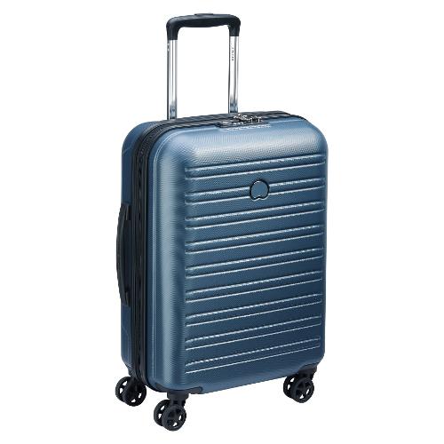 Delsey Trolley cabina rigido 4 ruote (40x55x20 cm) SEGUR 2.0 blu 00205880302